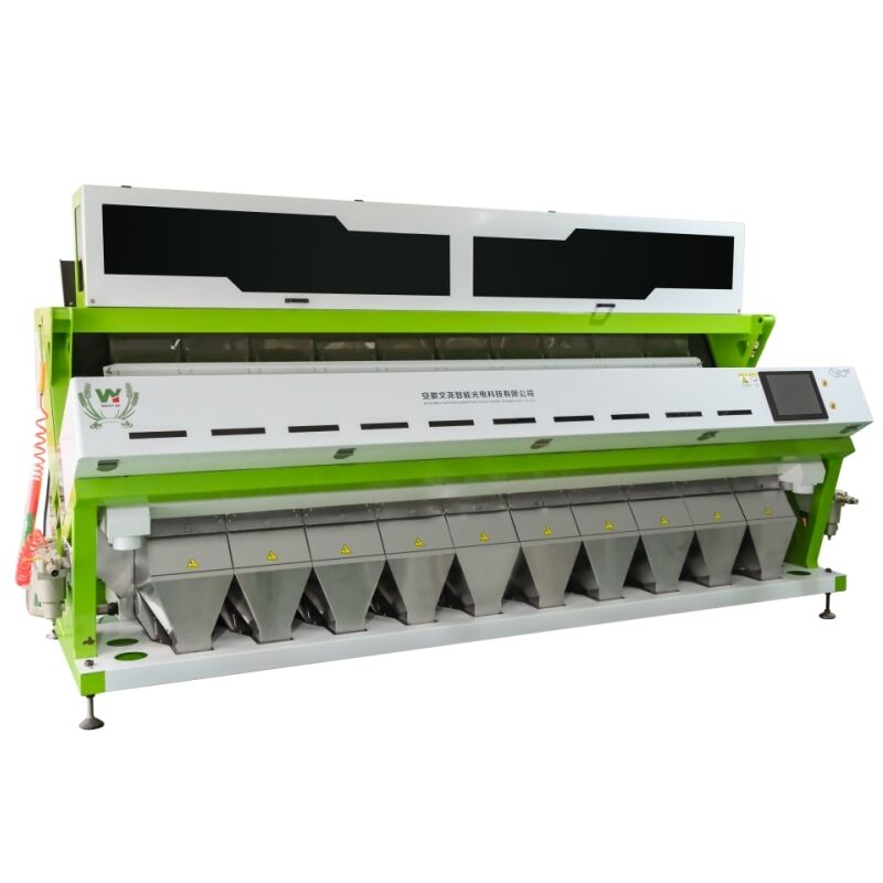 Wenyao 10 Chute 640 canais Máquina de triagem de cores de grande capacidade para feijão Mung feijão Rins feijão Sortidor óptico para triagem de nozes