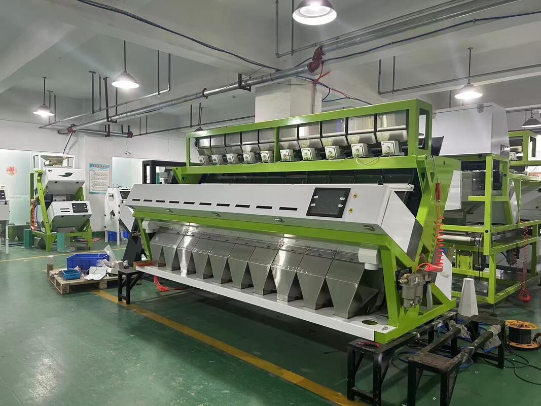 Wenyao 10 Chute 640 canais Máquina de triagem de cores de grande capacidade para feijão Mung feijão Rins feijão Sortidor óptico para triagem de nozes