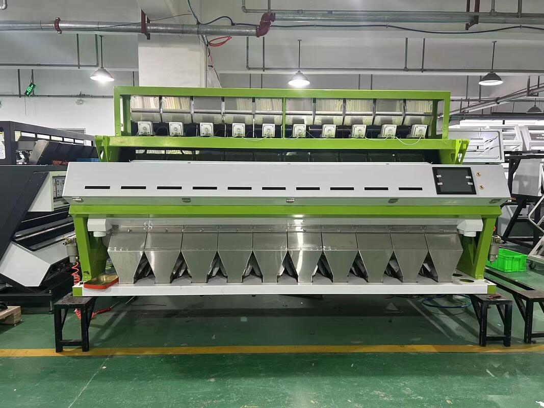 Wenyao 10 Chute 640 canais Máquina de triagem de cores de grande capacidade para feijão Mung feijão Rins feijão Sortidor óptico para triagem de nozes
