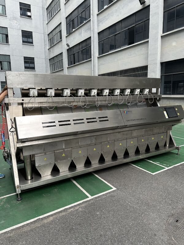 Wenyao 10 Chute 640 canais Máquina de triagem de cores de grande capacidade para feijão Mung feijão Rins feijão Sortidor óptico para triagem de nozes