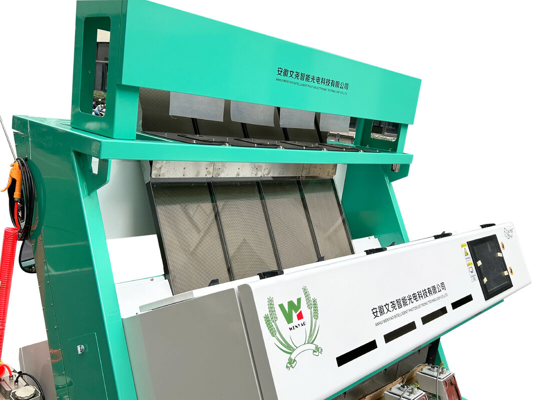 Multi-Functional Grain Color Sorter with 4 Chutes, 5400 Pixel CCD Camera, and 12-inch Flexem Humanized Display