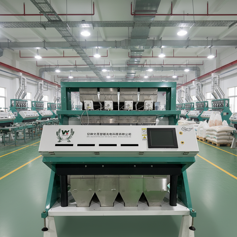 Wenyao Advanced Technology AI Cashew Nut Máquina de classificação de cores óptica Máquina de classificação de cores multi-câmera
