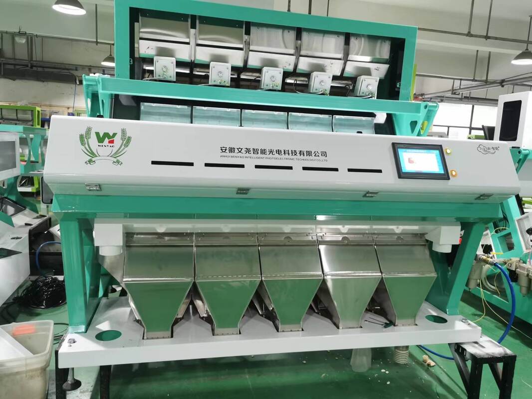 Wenyao AI Máquina de triagem óptica Máquina de triagem de cores para grãos de café Caturra Grão de café verde Cerejas Máquina de triagem de forma