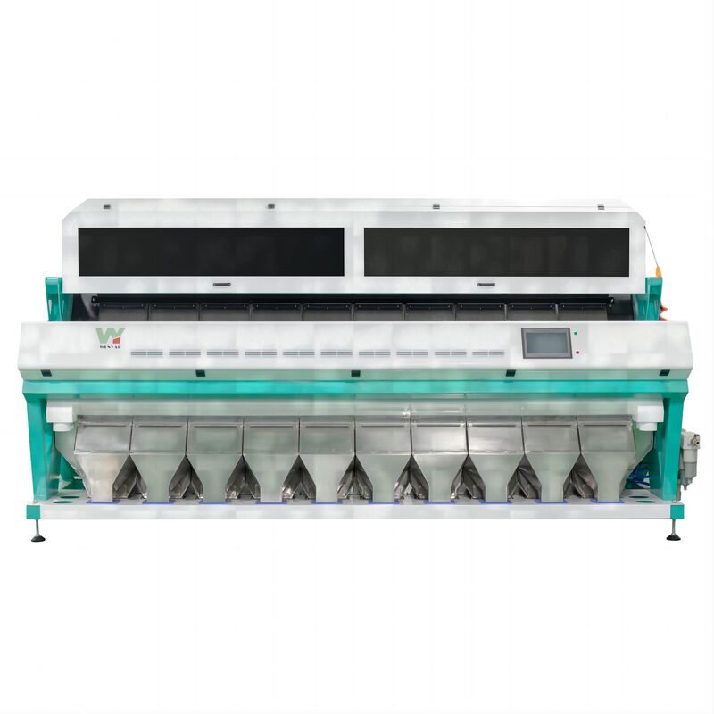 WENYAO 10 Chute Máquina de limpeza e classificação de grãos de arroz de alta capacidade com o Japão para CCD Sensor 0,999 Precisão Garantia de 2 anos