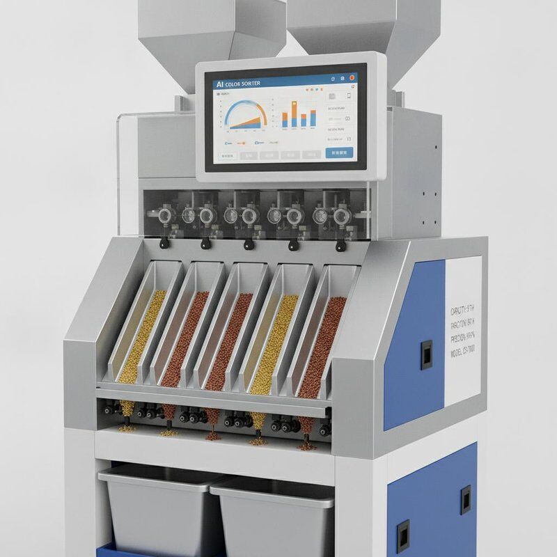 Automaticamente 7 chute estilo alta tecnologia AI Roseship sementes de colza sementes de colza máquina de classificação de cores