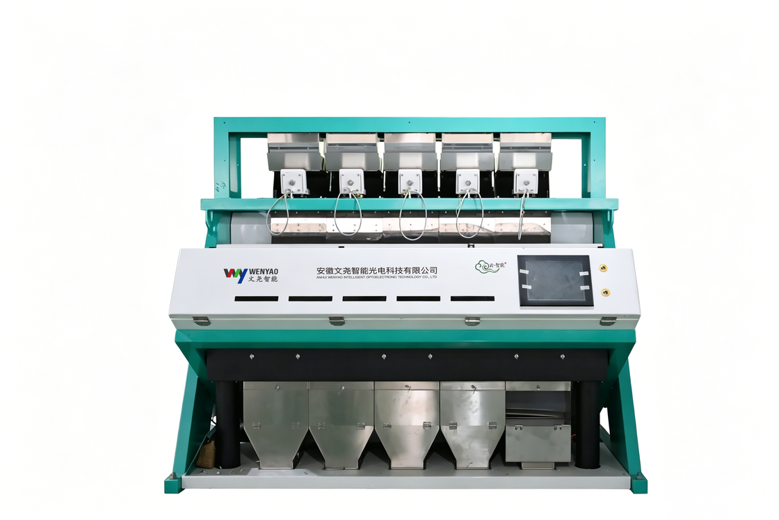 Máquina de Seleção Automática de Sementes de Girassol Wenyao de Alta Precisão 99,99% CCD Color Sorter com 5 Calhas 320 Canais e Aço Inoxidável de Grau Alimentício 304
