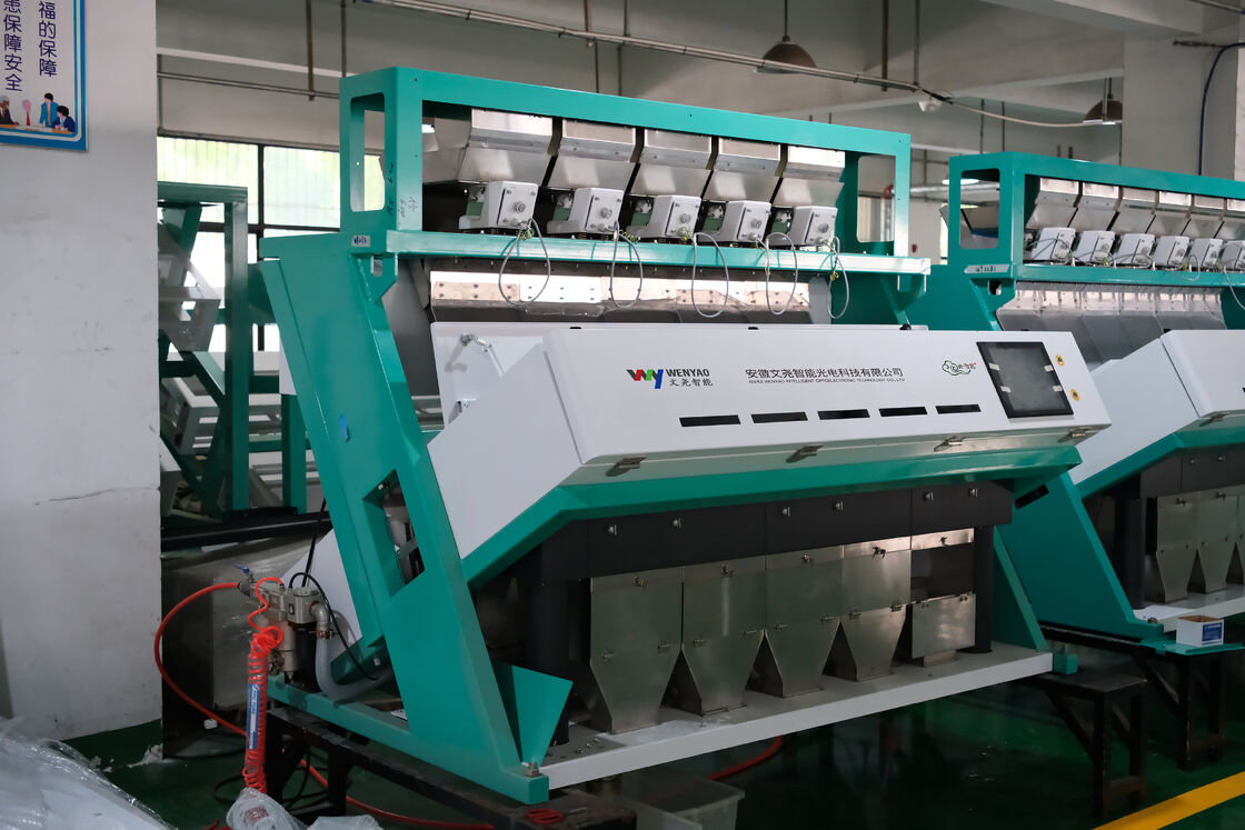 Máquina de Seleção Automática de Sementes de Girassol Wenyao de Alta Precisão 99,99% CCD Color Sorter com 5 Calhas 320 Canais e Aço Inoxidável de Grau Alimentício 304