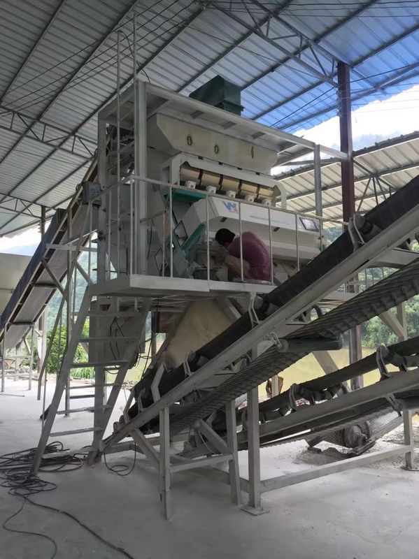 Máquina de múltiplos propósitos do classificador da cor de 5 rampas para a cor de Bean Plastic Nut Grain Mineral do arroz que classifica com peças sobresselentes