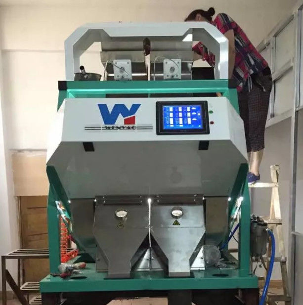 2 T/H Calibrador de cores de grãos de café com sistema de processamento de imagem inteligente
