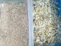 Os grânulo plásticos Multi-funcionais dos flocos do ANIMAL DE ESTIMAÇÃO do PVC dos PP do ABS colorem o classificador que recicla a máquina de classificação plástica da cor