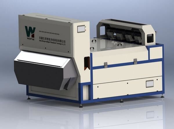 Máquina de classificação automática de aço inoxidável da cor do pó do minério do projeto 2022 novo para o mineral do minério