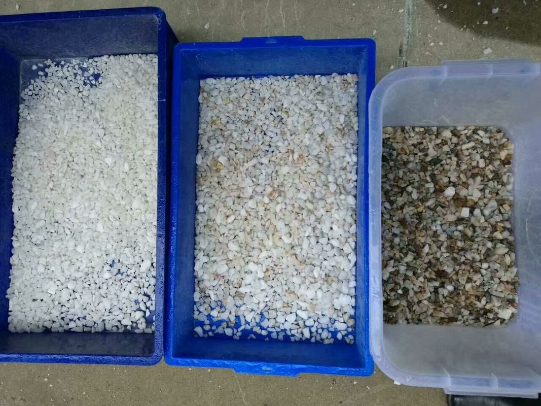 As rampas datilografam a máquina de classificação mineral 5400 pixéis para a pedra de quartzo