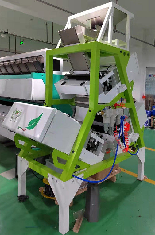 Máquina verde 200kg/H do classificador da cor do chá preto com a câmera do CCD do RGB