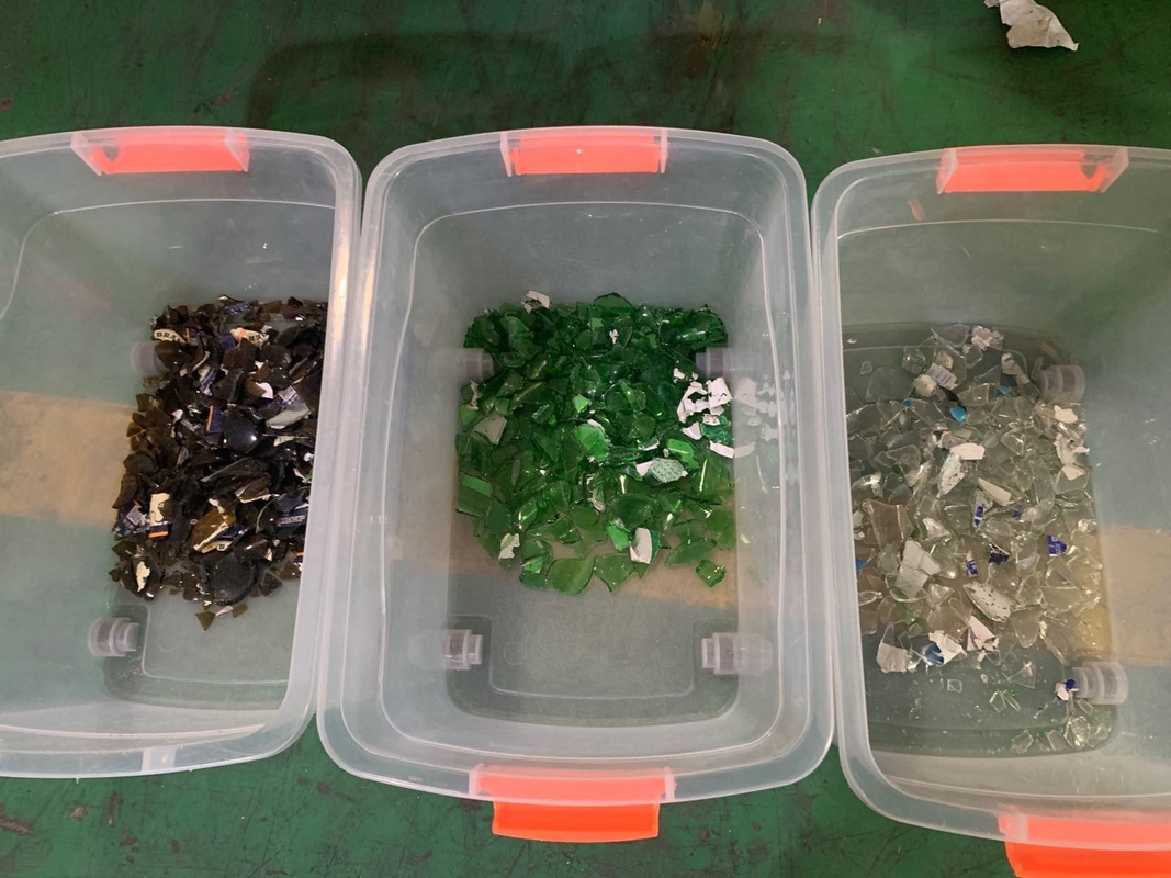 256 canais Máquina de classificação de vidro de reciclagem Tipo de cinto Classificador de cores