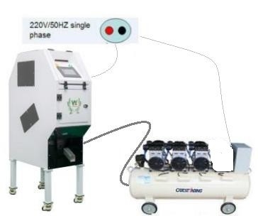 500 quilogramas pela máquina de Mini Coffee Bean Color Sorter da hora com 32 canais