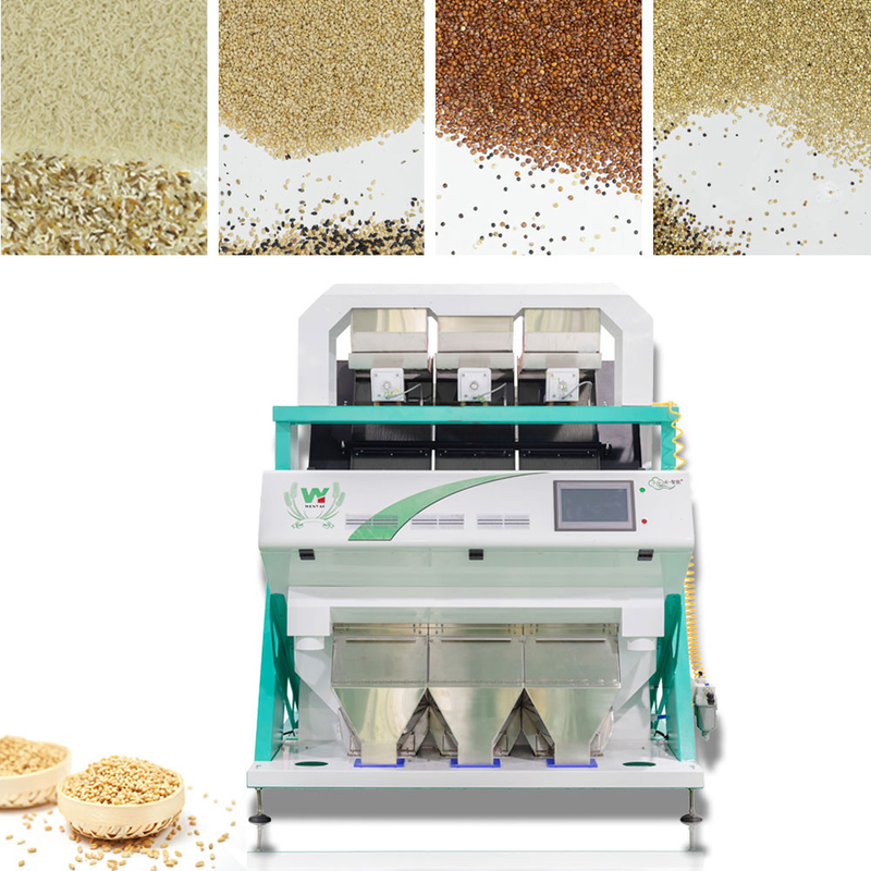 Máquina inteligente do classificador da cor do arroz do preto do CCD do de alta capacidade quente na Índia