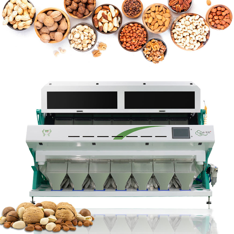 Linha de processamento automática máquina da exploração agrícola de 7 rampas de classificação usada da cor da cevada do trigo com câmera de Toshiba