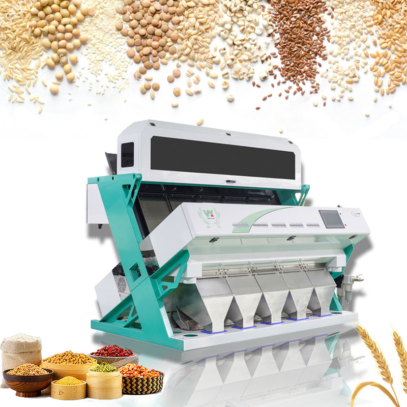320 máquina de classificação ótica do trigo da câmera do CCD da taxa de transferência dos canais 2-6T/H
