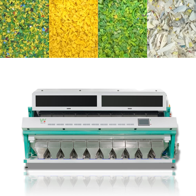 Aprovação Multifunction reciclada da máquina de classificação ISO9001 da cor dos flocos plásticos misturados
