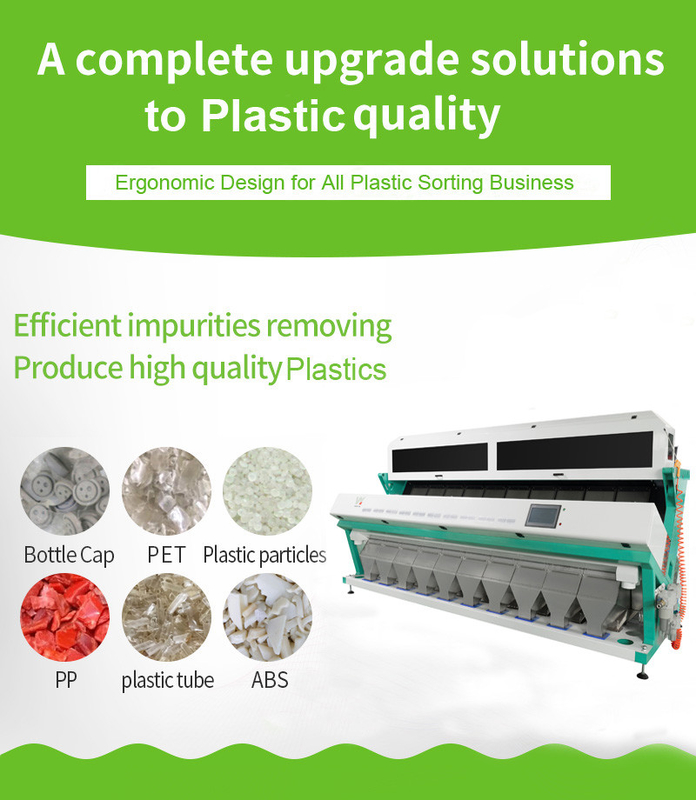 Aprovação Multifunction reciclada da máquina de classificação ISO9001 da cor dos flocos plásticos misturados
