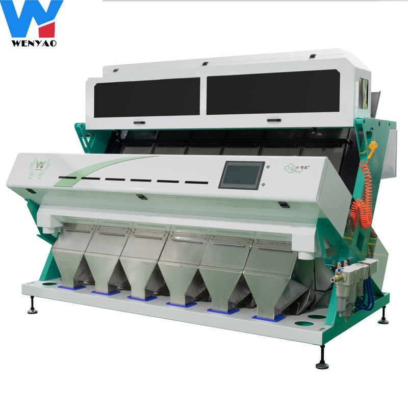 As rampas 384 de WENYAO 6 canalizam a máquina de classificação ótica da cor do painço do de alta capacidade do CCD