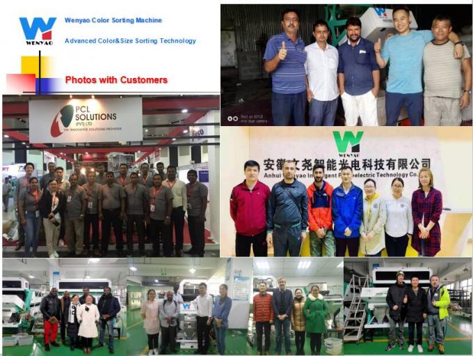 6 chute câmera óptica CCD inteligente PET PVC HDPE plástico máquina de classificação de cores Wifi remoto 12