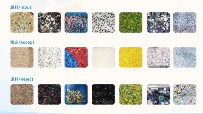 Máquina de classificação de cores de flocos de plástico preto CCD inteligente Codificador de cores Máquina de separação de cores de alta eficiência para PVC PET 2