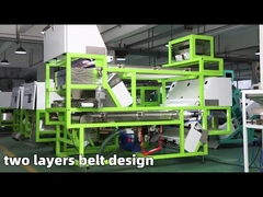 Tipo de cinto Máquina de triagem de cores de duplo estágio para classificar o vidro